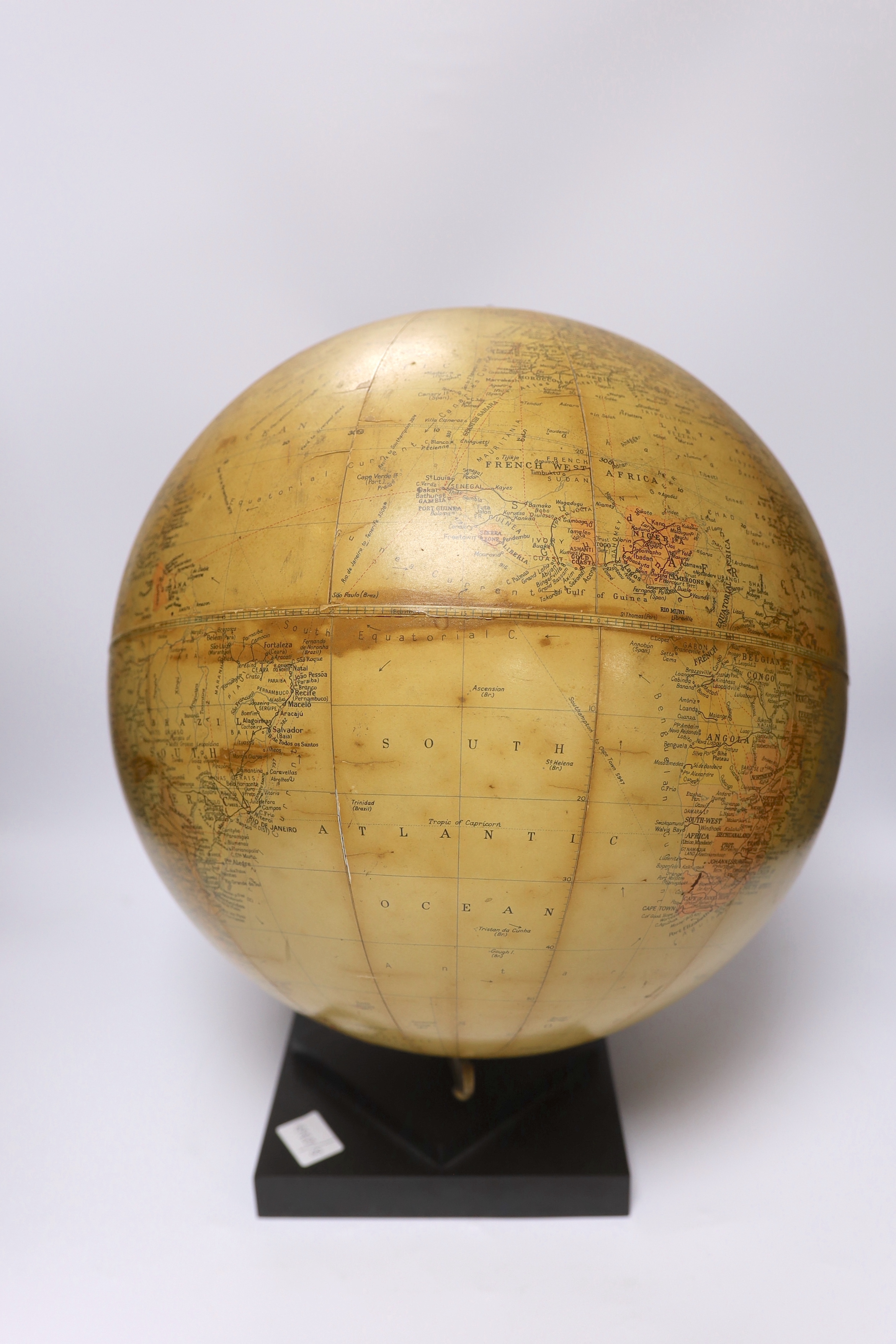 An early 20th century Philips Challenge 13 1/2 inch globe